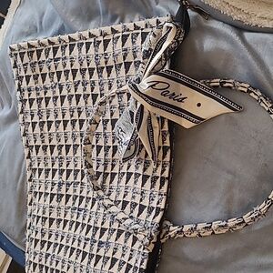 Multicolor Boho Womens Tweed Top Handle Tote Bag